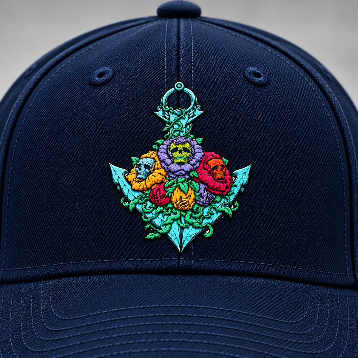 2026 Seattle Kraken Hispanic Heritage Hat – Colorful Anchor Patch Navy Cap