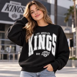 2026 Tatyana Ali Los Angeles Kings KING Crewneck Sweatshirt 4 2026 Tatyana Ali Los Angeles Kings KING Crewneck Sweatshirt – Black Graphic Pullover