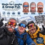 3D Funny Old Man Face Mask – Novelty Ski Mask for Bikers