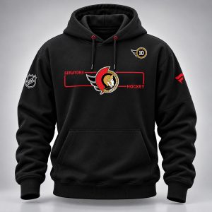 2026 Jordan Spence #10 Ottawa Senators Hockey Hoodie
