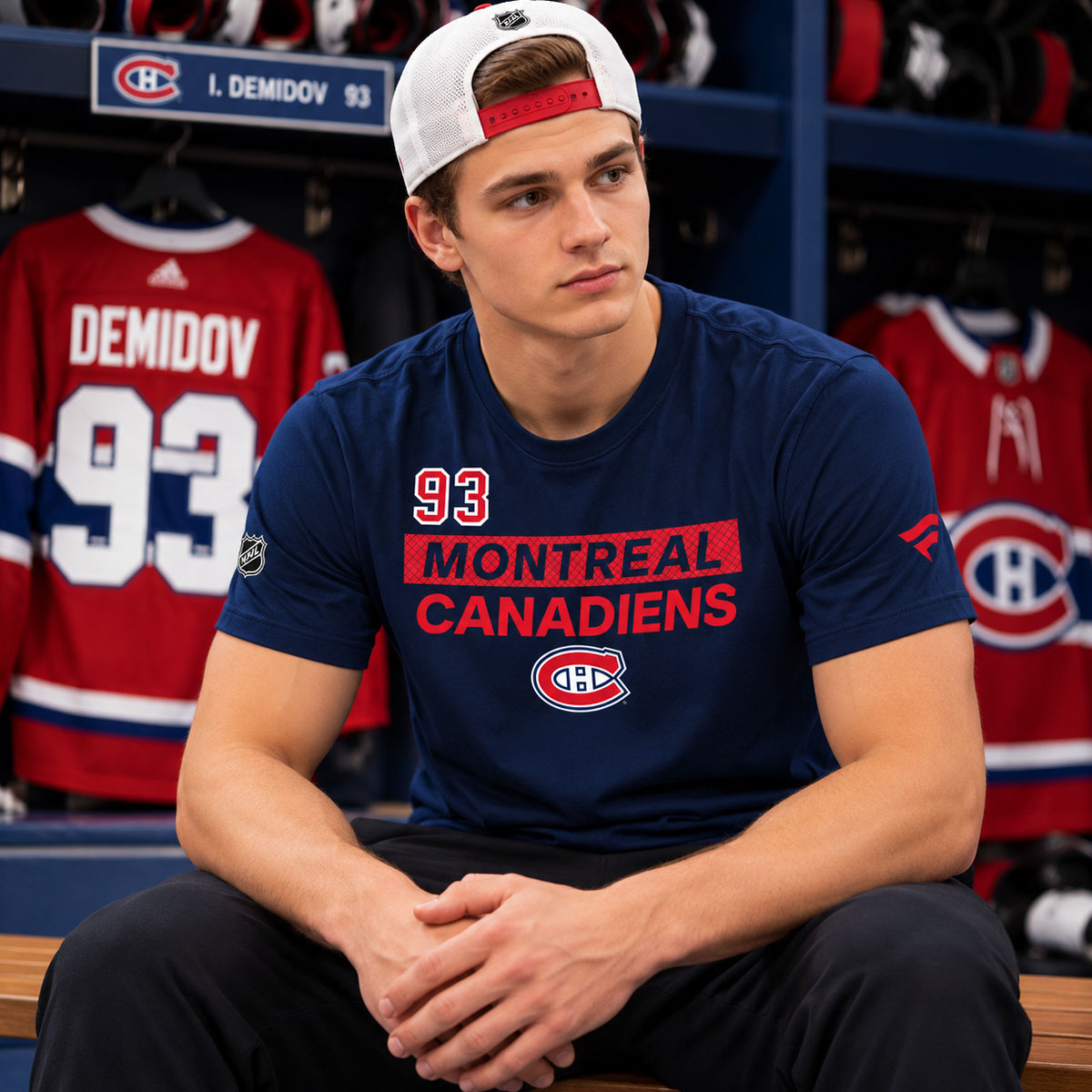 Ivan Demidov Montreal Canadiens Graphic T Shirt Ivan Demidov Montreal Canadiens Graphic T Shirt