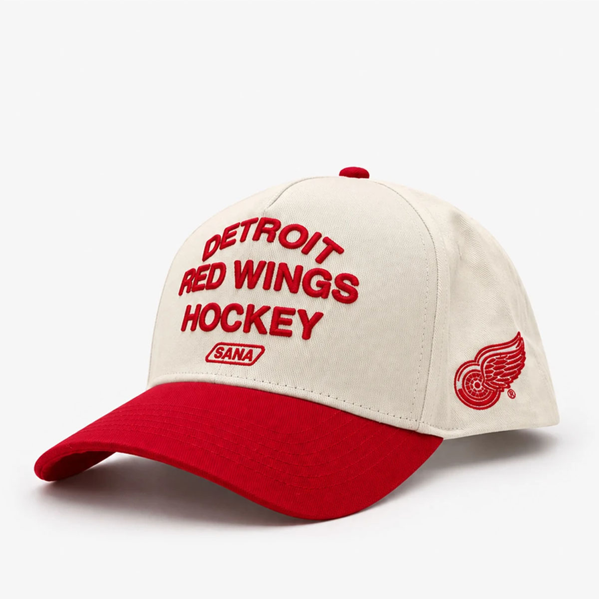 Detroit Red Wings 100th Anniversary Hat – Cream & Red Adjustable Cap 1 Detroit Red Wings 100th Anniversary Hat – Cream & Red Adjustable Cap