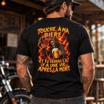 Touche à Ma Bière T-Shirt – Grim Reaper Beer Gothic Graphic Tee