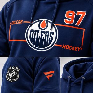 Edmonton Oilers Orange Graphic Hoodie