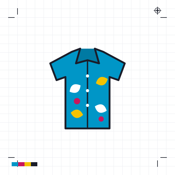Hawaiian Shirts — flat sketch
