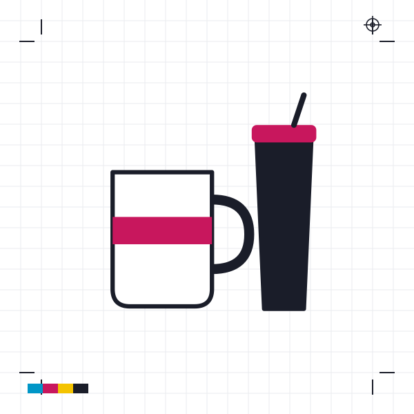 Mugs & Tumblers — flat sketch
