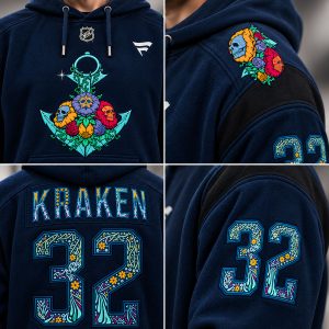 2026 Personalized Seattle Kraken Hockey Hoodie – Hispanic Heritage Night Custom Graphic